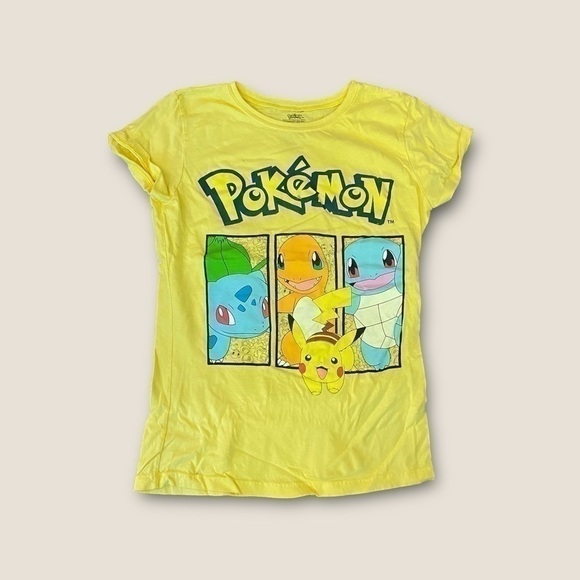 Pokémon Graphic Short Sleeve Tee Yellow XL 14-16 - Picture 1 of 2
